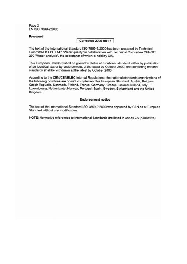 EN ISO 7899-2:2000 EN ISO 7899-2:2000 - Page 4 preview