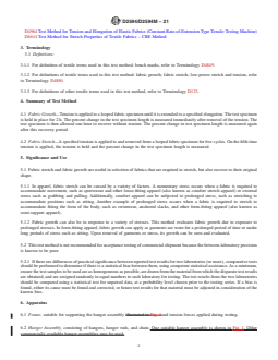 ASTM D2594/D2594M-21 REDLINE ASTM D2594/D2594M-21 - Standard Test Method for Stretch Properties of Knitted Fabrics Having Low Power - Page 2 preview