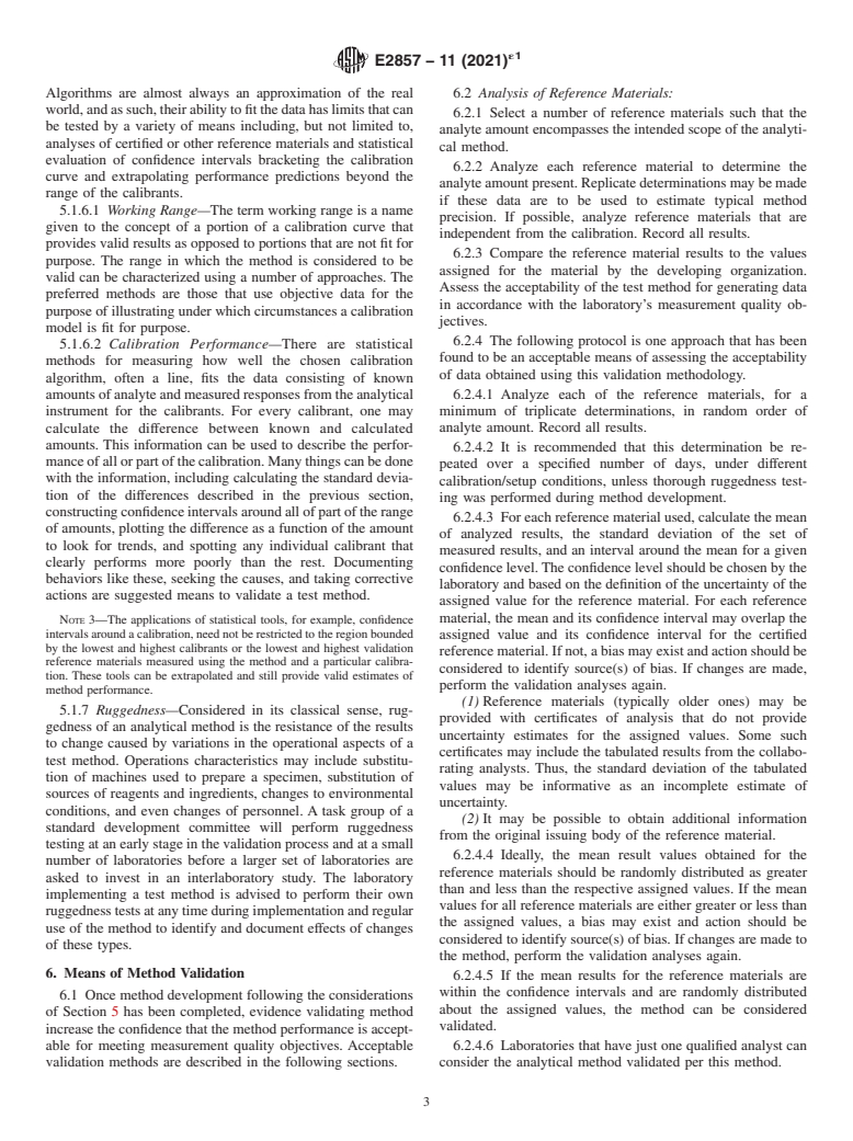 ASTM E2857-11(2021)e1 - Standard Guide for  Validating Analytical Methods