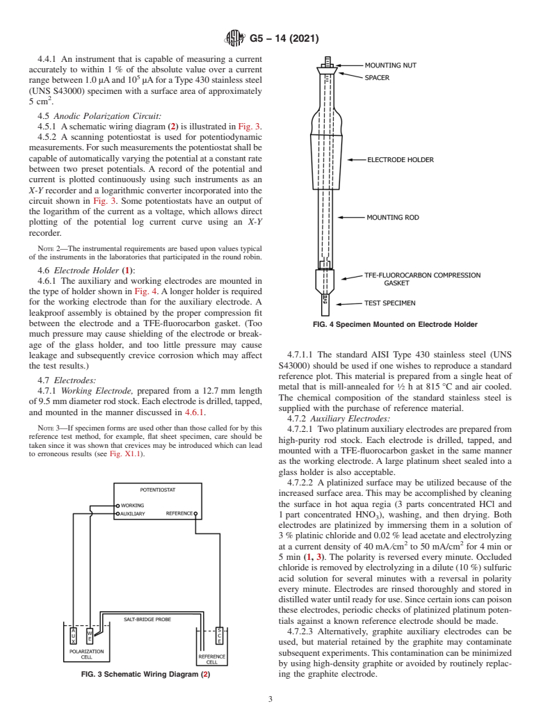 ASTM G5-14(2021) - Standard Reference Test Method for Making Potentiodynamic Anodic Polarization Measurements