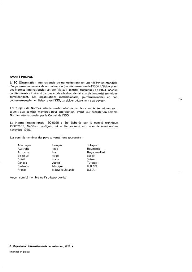 ISO 5025:1978 ISO 5025:1978 - Verre textile -- Tissus -- Détermination de la largeur et de la longueur - Page 2 preview