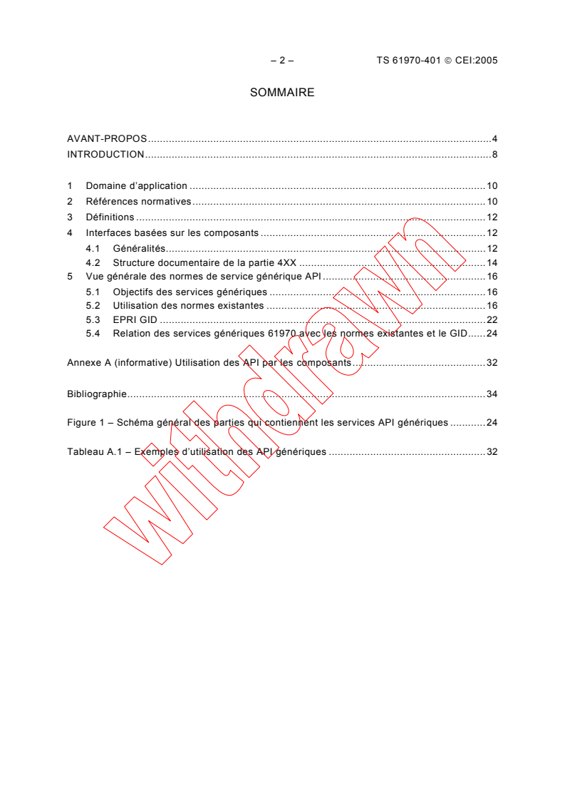 IEC TS 61970-401:2005 IEC TS 61970-401:2005 - Energy management system application program interface (EMS-API) - Part 401: Component interface specification (CIS) framework
Released:9/6/2005
Isbn:2831881986 - Page 4 preview
