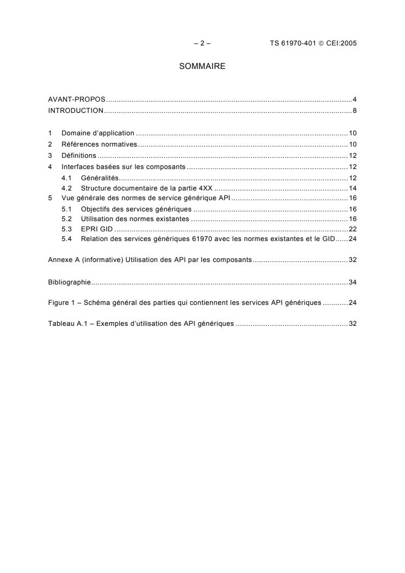 IEC TS 61970-401:2005 IEC TS 61970-401:2005 - Energy management system application program interface (EMS-API) - Part 401: Component interface specification (CIS) framework - Page 4 preview