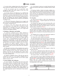 ASTM E1654-94(2021) ASTM E1654-94(2021) - Standard Guide for Measuring Ionizing Radiation-Induced Spectral Changes in Optical Fibers and Cables for Use in Remote Raman FiberOptic Spectroscopy - Page 4 preview