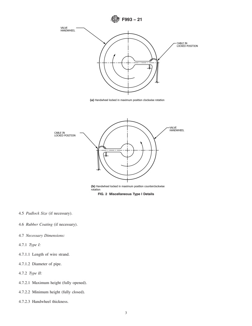 REDLINE ASTM F993-21 - Standard Specification for  Valve Locking Devices