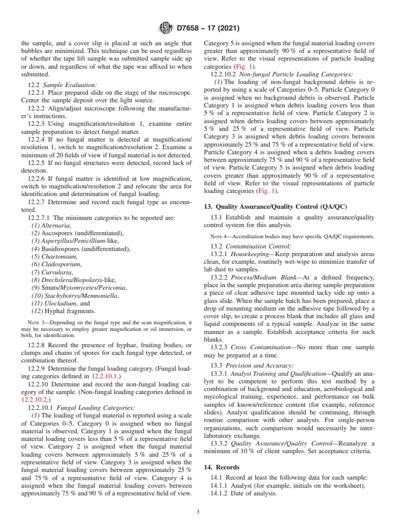 ASTM D7658-17(2021) - Standard Test Method for Direct Microscopy of Fungal Structures from Tape