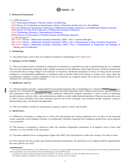 ASTM D3418-21 REDLINE ASTM D3418-21 - Standard Test Method for Transition Temperatures and Enthalpies of Fusion and Crystallization of Polymers by Differential Scanning Calorimetry - Page 2 preview