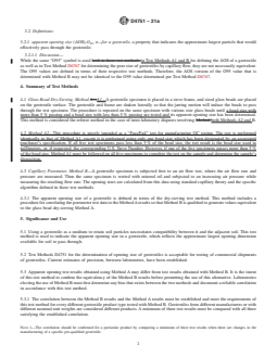 ASTM D4751-21a REDLINE ASTM D4751-21a - Standard Test Methods for Determining Apparent Opening Size of a Geotextile - Page 2 preview