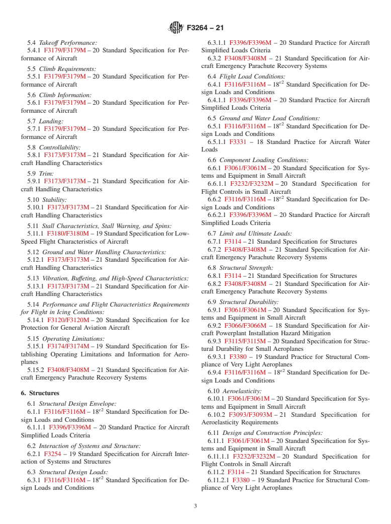 ASTM F3264-21 - Standard Specification for Normal Category Aeroplanes Certification