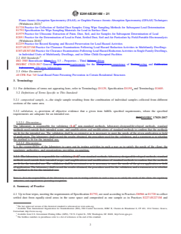 ASTM E2914/E2914M-21 REDLINE ASTM E2914/E2914M-21 - Standard Practice for Ultrasonic Extraction of Lead from Composited Wipe Samples - Page 2 preview