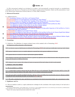 ASTM D5195-21 REDLINE ASTM D5195-21 - Standard Test Method for Density of Soil and Rock In-Place at Depths Below Surface by Nuclear Methods - Page 2 preview