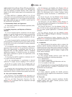 ASTM C1916-21 ASTM C1916-21 - Standard Specification for Flexible Protective Jackets Made of Modified Asphalt/Butyl Rubber for Use over Thermal Insulation - Page 3 preview