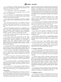 ASTM E2088-06(2021) ASTM E2088-06(2021) - Standard Practice for Selecting, Preparing, Exposing, and Analyzing Witness Surfaces for Measuring Particle Deposition in Cleanrooms and Associated Controlled Environments - Page 2 preview