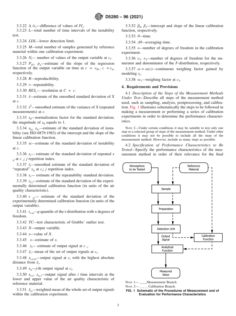 ASTM D5280-96(2021) - Standard Practice for Evaluation of Performance Characteristics of Air Quality Measurement  Methods with Linear Calibration Functions