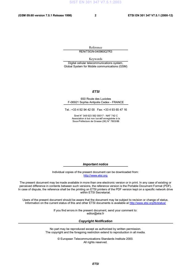 SIST EN 301 347 V7.5.1:2003 SIST EN 301 347 V7.5.1:2003 - Page 4 preview