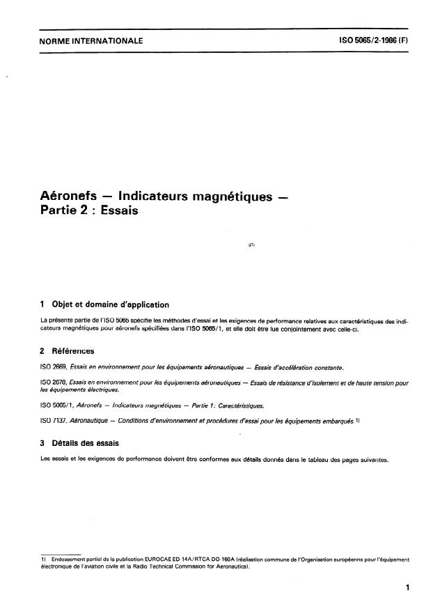 ISO 5065-2:1986 - Aéronefs -- Indicateurs magnétiques