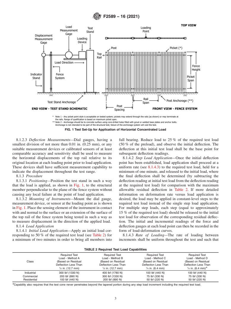 ASTM F2589-16(2021) - Standard Specification for  Ornamental Fences Employing Steel Tubular Pickets