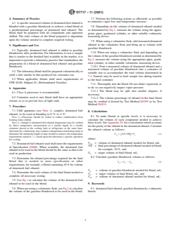 ASTM D7717-11(2021) ASTM D7717-11(2021) - Standard Practice for Preparing Volumetric Blends of Denatured Fuel Ethanol and Gasoline Blendstocks for Laboratory Analysis - Page 2 preview