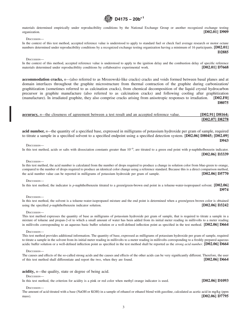 REDLINE ASTM D4175-20be1 - Standard Terminology Relating to Petroleum Products, Liquid Fuels, and Lubricants