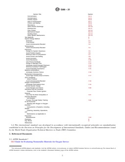 REDLINE ASTM G88-21 - Standard Guide for  Designing Systems for Oxygen Service - Page 2 preview