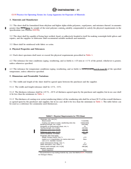 ASTM D6878/D6878M-21 REDLINE ASTM D6878/D6878M-21 - Standard Specification for Thermoplastic Polyolefin-Based Sheet Roofing - Page 2 preview