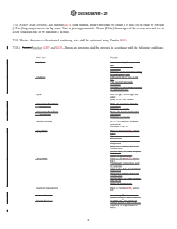 ASTM D6878/D6878M-21 REDLINE ASTM D6878/D6878M-21 - Standard Specification for Thermoplastic Polyolefin-Based Sheet Roofing - Page 4 preview