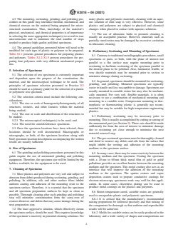 ASTM E2015-04(2021) ASTM E2015-04(2021) - Standard Guide for Preparation of Plastics and Polymeric Specimens for Microstructural Examination - Page 2 preview