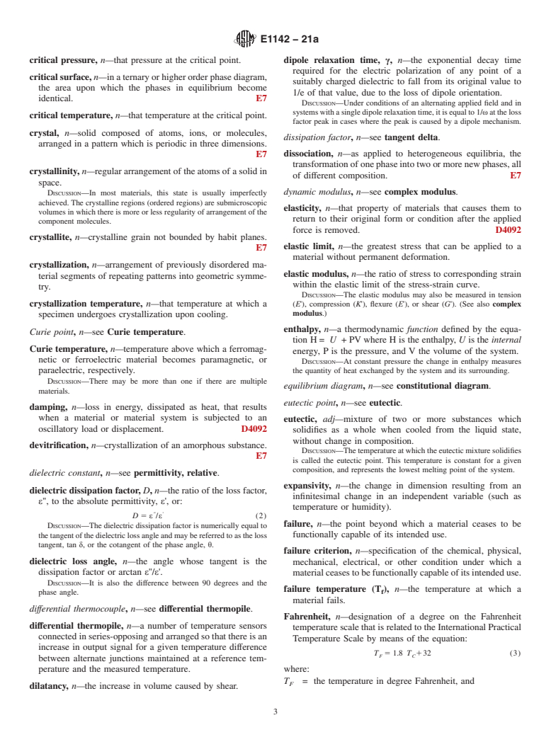 ASTM E1142-21a - Standard Terminology  Relating to Thermophysical Properties