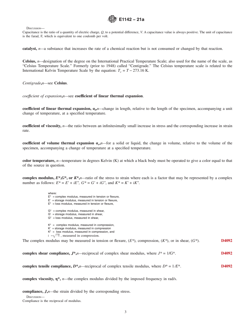 REDLINE ASTM E1142-21a - Standard Terminology  Relating to Thermophysical Properties