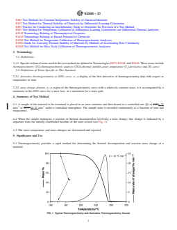 ASTM E2550-21 REDLINE ASTM E2550-21 - Standard Test Method for Thermal Stability by Thermogravimetry - Page 2 preview