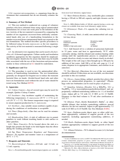 ASTM E1174-21 ASTM E1174-21 - Standard Test Method for Evaluation of the Effectiveness of Healthcare Personnel Handwash Formulations - Page 2 preview
