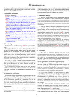 ASTM D5312/D5312M-21 ASTM D5312/D5312M-21 - Standard Test Method for Evaluation of Durability of Rock for Erosion Control Under Freezing and Thawing Conditions - Page 2 preview
