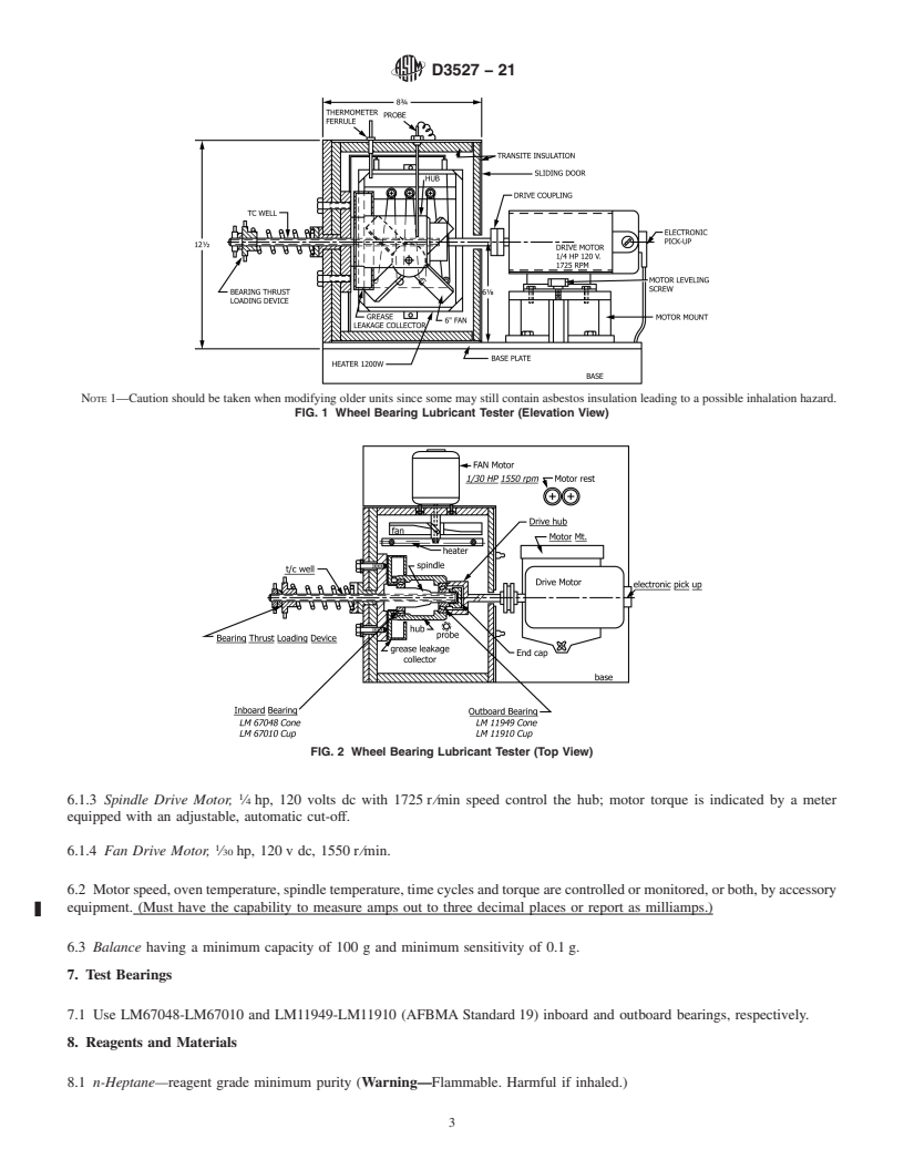 REDLINE ASTM D3527-21 - Standard Test Method for  Life Performance of Automotive Wheel Bearing Grease