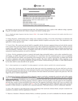ASTM E1001-21 REDLINE ASTM E1001-21 - Standard Practice for Detection and Evaluation of Discontinuities by the Immersed Pulse-Echo Ultrasonic Method Using Longitudinal Waves - Page 4 preview