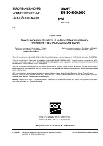 EN ISO 9000:2004/OprA1:2004