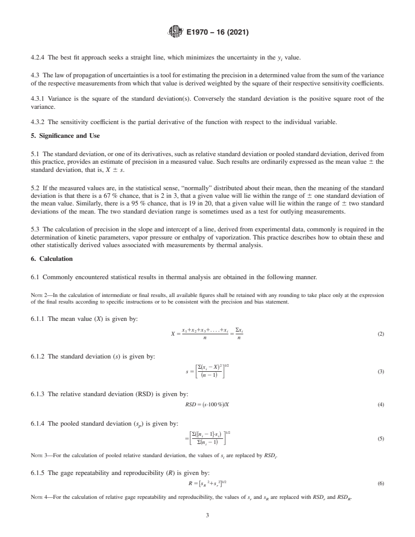 REDLINE ASTM E1970-16(2021) - Standard Practice for  Statistical Treatment of Thermoanalytical Data