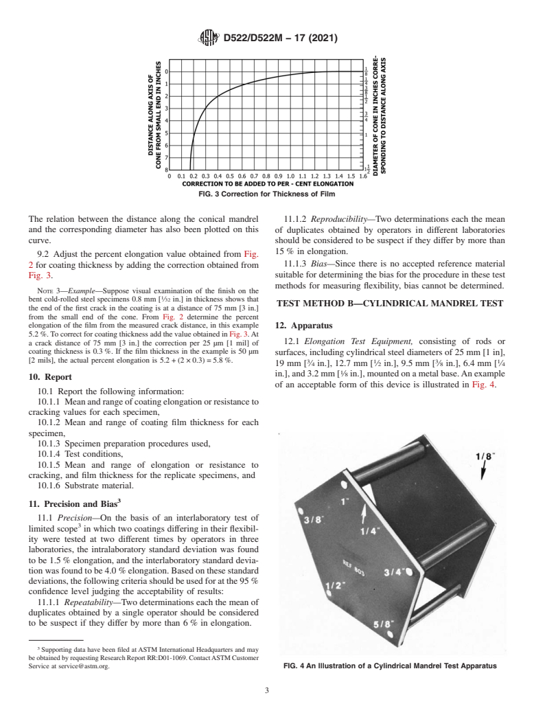 ASTM D522/D522M-17(2021) - Standard Test Methods for Mandrel Bend Test of Attached Organic Coatings