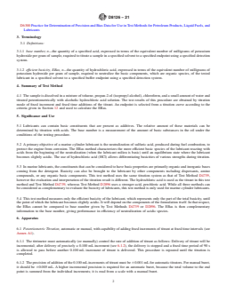 ASTM D8126-21 REDLINE ASTM D8126-21 - Standard Test Method for Efficient Basicity Determination by Potentiometric Hydrochloric Acid Titration - Page 2 preview