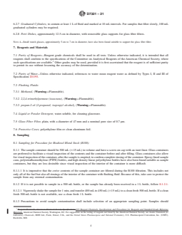 ASTM D7321-21 REDLINE ASTM D7321-21 - Standard Test Method for Particulate Contamination of Biodiesel B100 Blend Stock Biodiesel Esters and Biodiesel Blends by Laboratory Filtration - Page 4 preview
