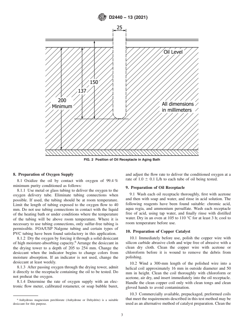 ASTM D2440-13(2021) - Standard Test Method for  Oxidation Stability of Mineral Insulating Oil