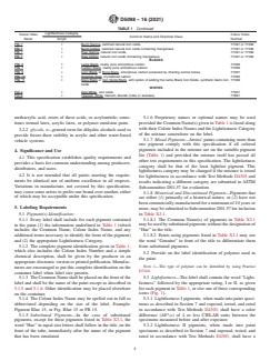 ASTM D5098-16(2021) ASTM D5098-16(2021) - Standard Specification for Artists' Acrylic Dispersion Paints - Page 4 preview