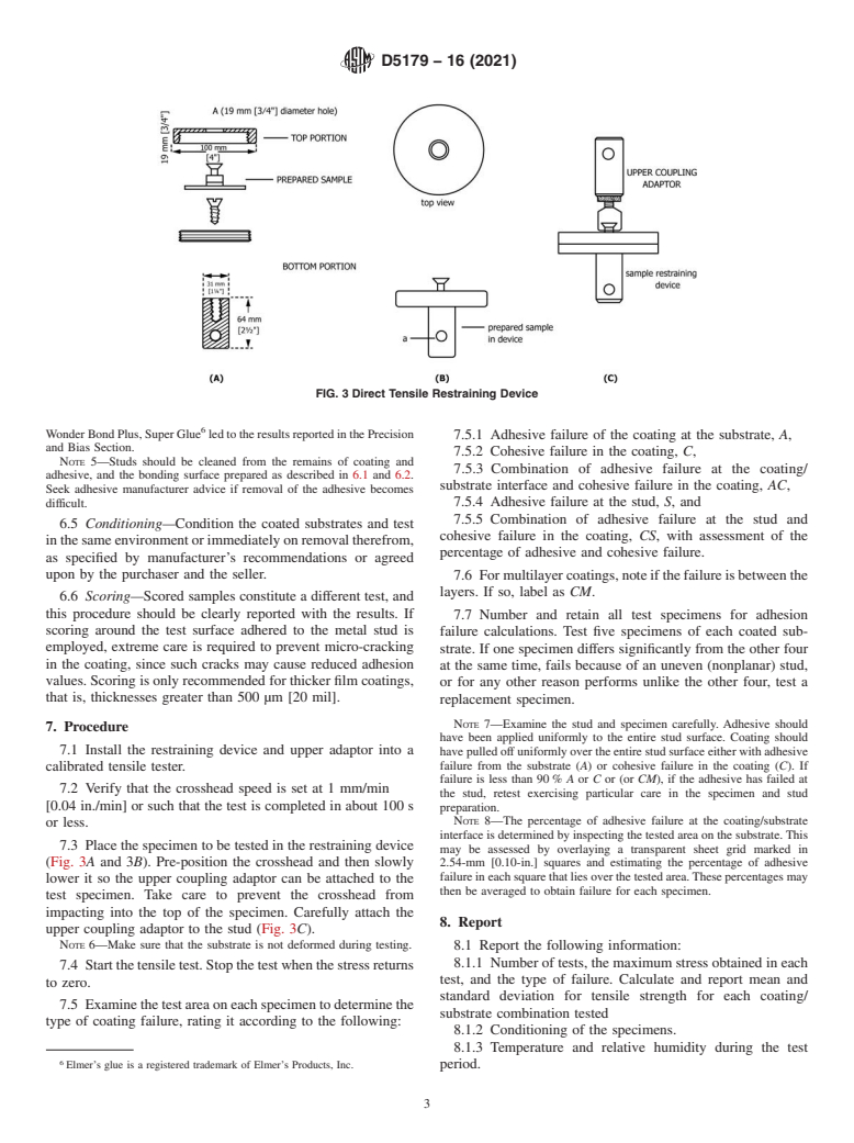 ASTM D5179-16(2021) - Standard Test Method for Measuring Adhesion of Organic Coatings in the Laboratory by  Direct Tensile Method