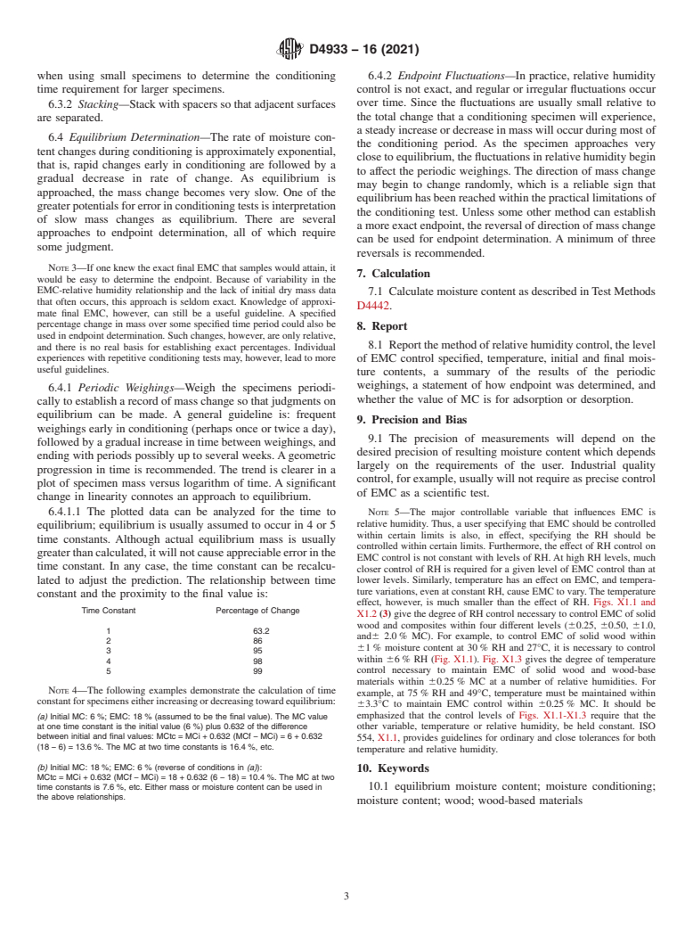 ASTM D4933-16(2021) - Standard Guide for  Moisture Conditioning of Wood and Wood-Based Materials