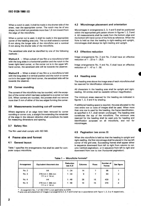ISO 5126:1980 ISO 5126:1980 - Micrographics -- Computer output microfiche (COM) -- Microfiche A6 - Page 4 preview