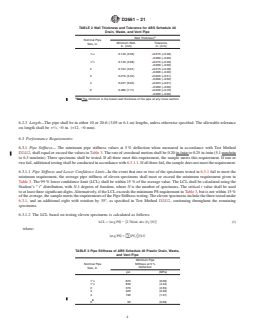 ASTM D2661-21 REDLINE ASTM D2661-21 - Standard Specification for Acrylonitrile-Butadiene-Styrene (ABS) Schedule 40 Plastic Drain, Waste, and Vent Pipe and Fittings - Page 4 preview