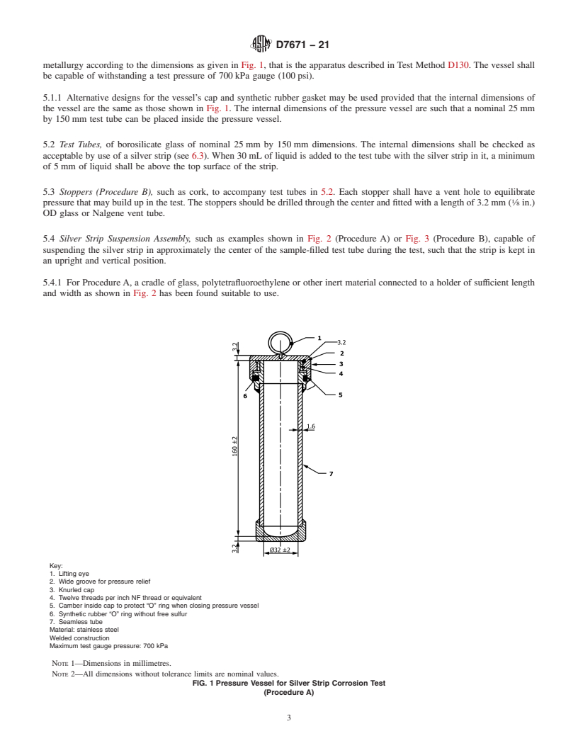 REDLINE ASTM D7671-21 - Standard Test Method for  Corrosiveness to Silver by Automotive Spark–Ignition  Engine Fuel–Silver Strip Method