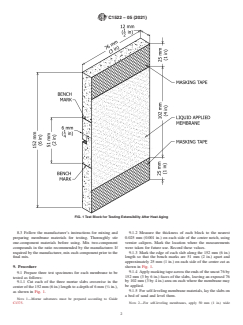 ASTM C1522-05(2021) ASTM C1522-05(2021) - Standard Test Method for Extensibility After Heat Aging of Cold Liquid-Applied Elastomeric Waterproofing Membranes - Page 2 preview