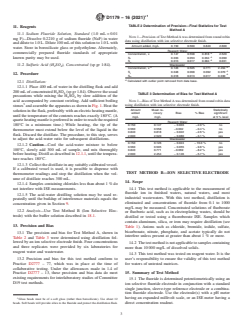 ASTM D1179-16(2021)e1 ASTM D1179-16(2021)e1 - Standard Test Methods for Fluoride Ion in Water - Page 3 preview