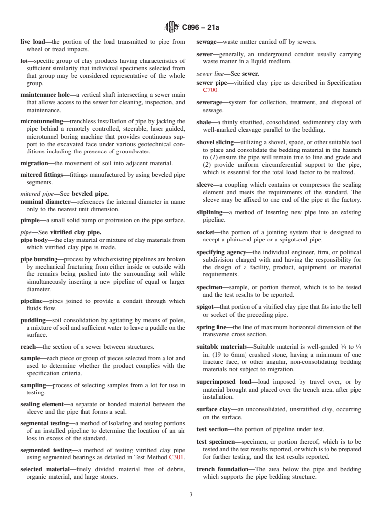 ASTM C896-21a - Standard Terminology Relating to Clay Products