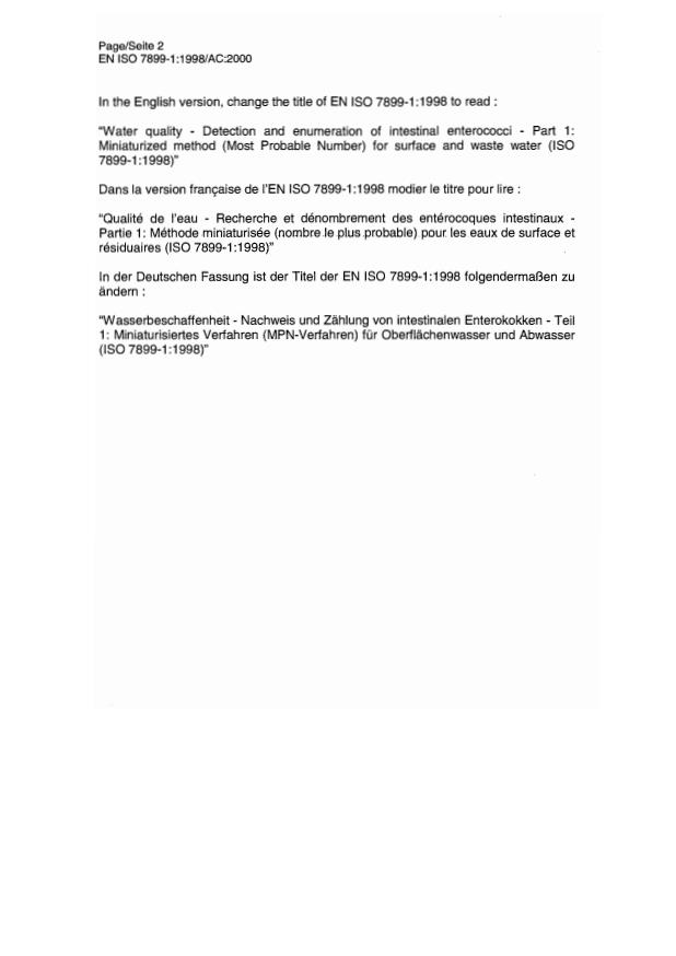 SIST EN ISO 7899-1:1999/AC:2000 SIST EN ISO 7899-1:1999/AC:2000 - Page 4 preview